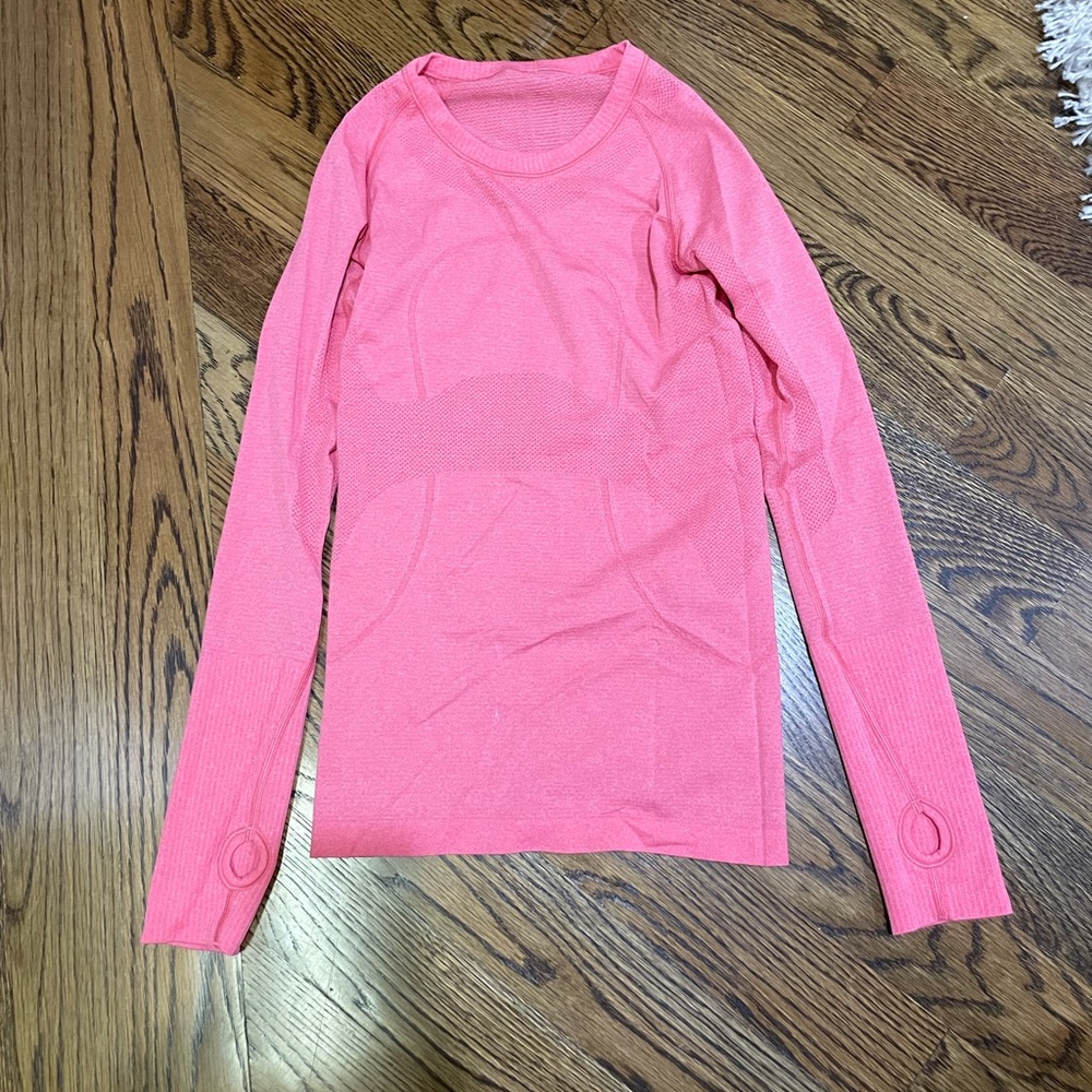 Pink lululemon long sleeve